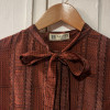 Blouse Lanvin vintage soie lavallière TU/M