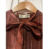 Blouse Lanvin vintage soie lavallière TU/M