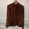 Blouse Lanvin vintage soie lavallière TU/M