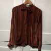Blouse Lanvin vintage soie lavallière TU/M