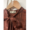 Blouse Lanvin vintage soie lavallière TU/M