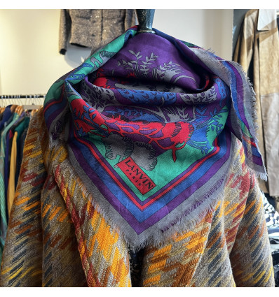 Carré laine Lanvin vintage