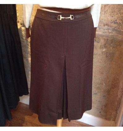 Jupe CELINE vintage chocolat taille 40