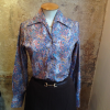 Blouse Saint-Laurent vintage imprimé cachemire seventies