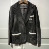 Veste Lanvin vintage daim grise