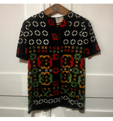 Blouse manches courtes Lanvin vintage