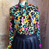 Blouse Jean Louis Scherrer vintage imprimée taille 36