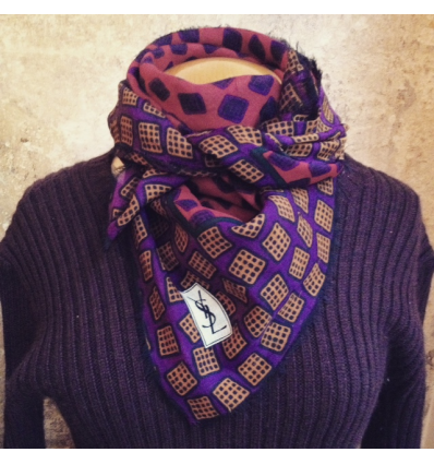 Foulard vintage Yves Saint-Laurent dés