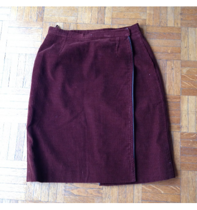 Jupe Saint-Laurent vintage en denim noire