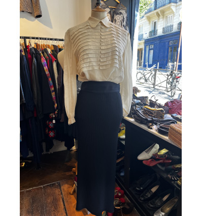 Jupe plissée Thierry Mugler vintage noire