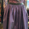 Jupe Lanvin soie rayée annees 80 T38