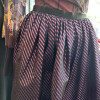 Jupe Lanvin soie rayée annees 80 T38