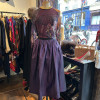 Jupe Lanvin soie rayée annees 80 T38