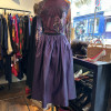 Jupe Lanvin soie rayée annees 80 T38