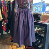 Jupe Lanvin soie rayée annees 80 T38