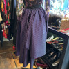 Jupe Lanvin soie rayée annees 80 T38