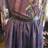 Jupe Lanvin soie rayée annees 80 T38