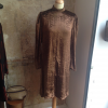 Robe Guy Laroche panne de velours bronze