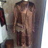 Robe Guy Laroche panne de velours bronze