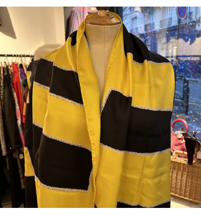 Echarpe bicolore Givenchy soie vintage