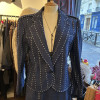 Tailleur denim clouté Ted Lapidus vintage