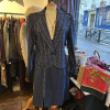 Tailleur denim clouté Ted Lapidus vintage
