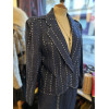 Tailleur denim clouté Ted Lapidus vintage