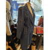 Tailleur denim clouté Ted Lapidus vintage
