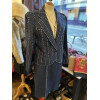 Tailleur denim clouté Ted Lapidus vintage