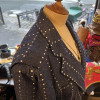 Tailleur denim clouté Ted Lapidus vintage