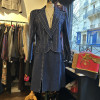 Tailleur denim clouté Ted Lapidus vintage
