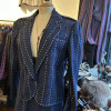 Tailleur denim clouté Ted Lapidus vintage