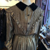 Robe Valentino lamée or et velours T38/M