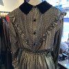 Robe Valentino lamée or et velours T38/M