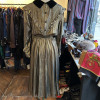 Robe Valentino lamée or et velours T38/M