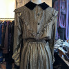 Robe Valentino lamée or et velours T38/M