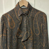 Blouse Guy Laroche vintage imprimé cachemire T40