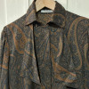 Blouse Guy Laroche vintage imprimé cachemire T40