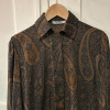 Blouse Guy Laroche vintage imprimé cachemire T40