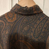 Blouse Guy Laroche vintage imprimé cachemire T40