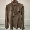 Blouse Kenzo vintage petits carreaux froufrou TL