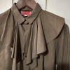 Blouse Kenzo vintage petits carreaux froufrou TL