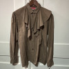 Blouse Kenzo vintage petits carreaux froufrou TL