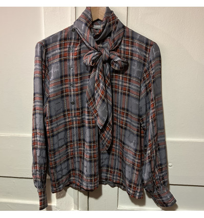 Blouse Saint-Laurent vintage rive gauche  T36/38 ecossaise