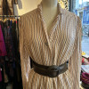 Veste en soie gauffrée Christian Dior vintage TS/M