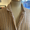 Veste en soie gauffrée Christian Dior vintage TS/M