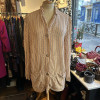 Veste en soie gauffrée Christian Dior vintage TS/M