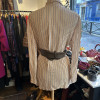 Veste en soie gauffrée Christian Dior vintage TS/M