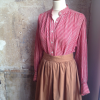 Blouse Saint-Laurent vintage à rayures