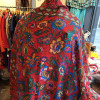 Chale Yves Saint-Laurent vintage russe fleurs